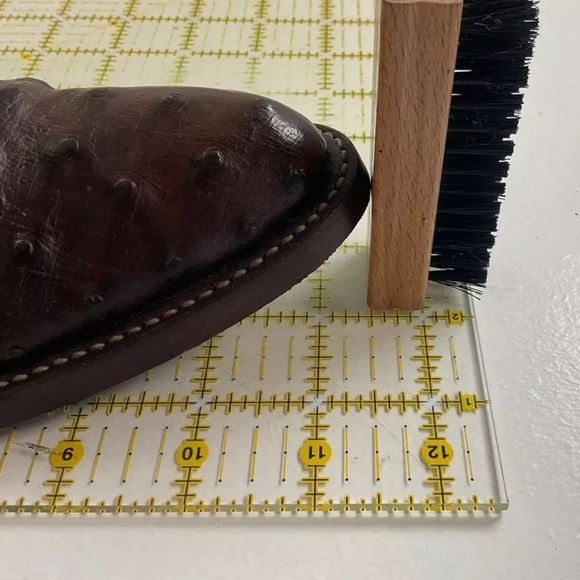 Rios Of Mercedes Tobacco Brown Ostrich Cowboy Boots Men’s 8.5 B | Women’s 9.5 - Picture 6 of 16